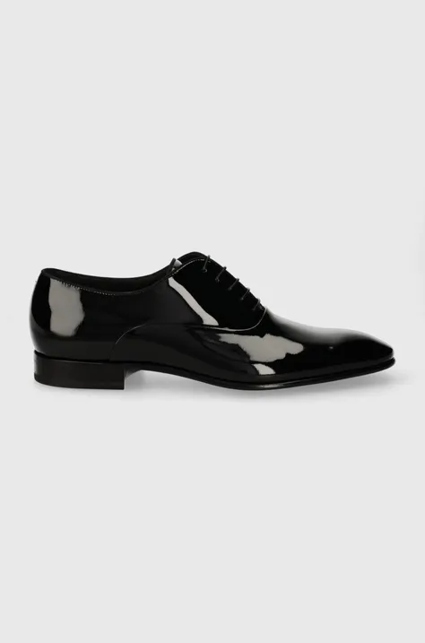 Кожаные туфли BOSS Evening мужские цвет чёрный 50499833