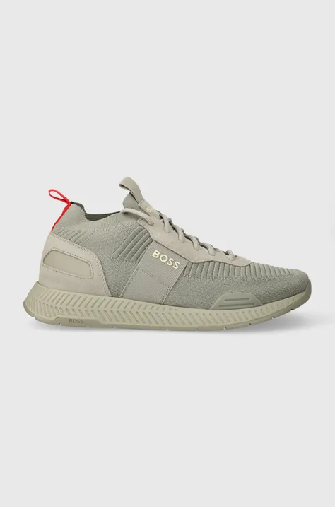 BOSS sneakers Titanium colore grigio 50498245