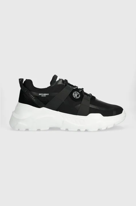 Sneakers boty Just Cavalli černá barva, 76QA3SL2