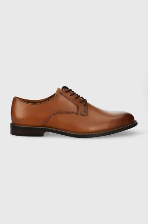 Шкіряні туфлі Aldo HANFORDD чоловічі колір коричневий