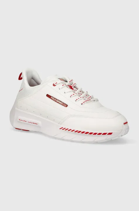 Polo Ralph Lauren sneakers in pelle Ps 250 colore bianco 809931897002