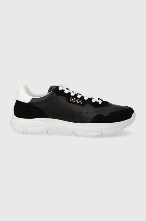 Polo Ralph Lauren sneakers din piele Spa Racer100 culoarea negru, 809931239002