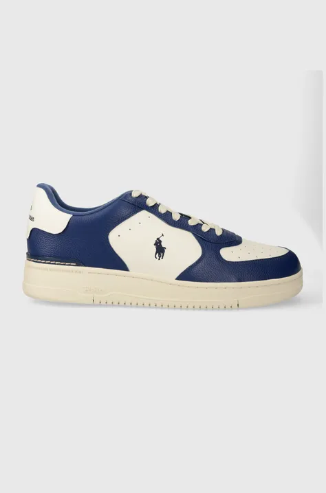 Δερμάτινα αθλητικά παπούτσια Polo Ralph Lauren Masters Crt χρώμα: ναυτικό μπλε, 809931571001