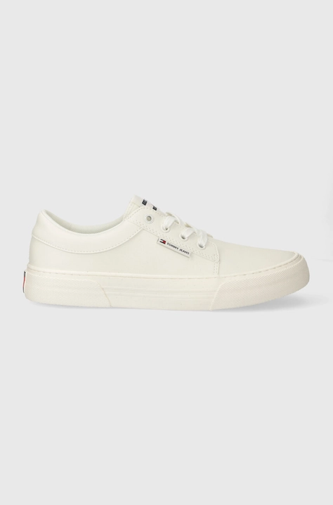 Маратонки Tommy Jeans TJM VULC. SKATE DERBY ESS в бяло EM0EM01400