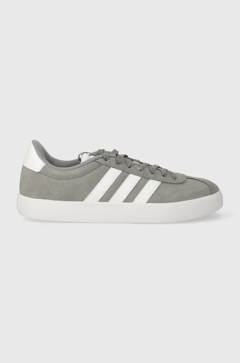 Kožené tenisky adidas COURT šedá farba, ID6276