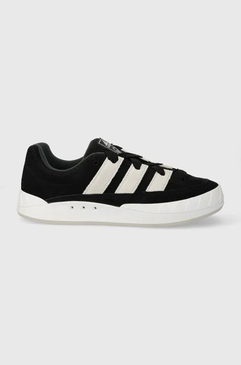 adidas Originals sneakers din piele întoarsă Adimatic culoarea negru, ID8265
