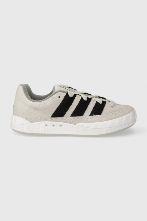 Tenisice od brušene kože adidas Originals Adimatic boja: siva, ID8266