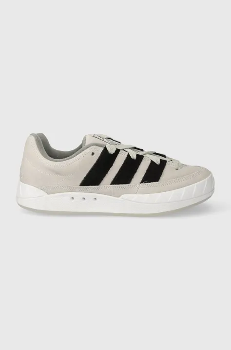 Semišové sneakers boty adidas Originals Adimatic šedá barva, ID8266