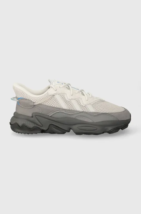 Замшеві кросівки adidas Originals Ozweego колір сірий IF8592