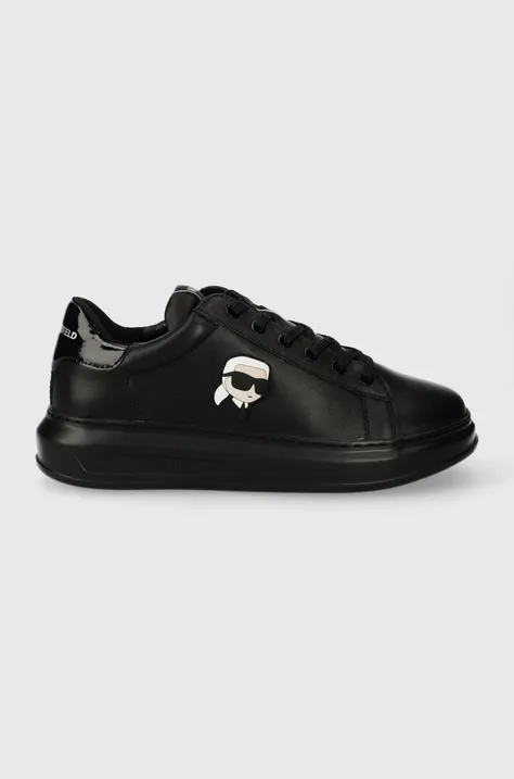 Karl Lagerfeld sneakersy skórzane KAPRI MENS kolor czarny KL52530N