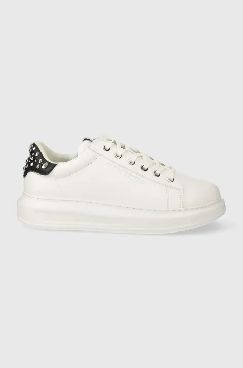 Karl Lagerfeld sneakersy skórzane KAPRI MENS kolor biały KL52576