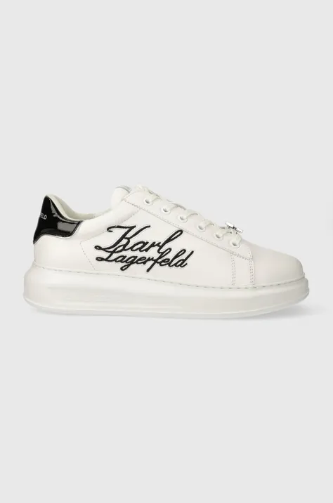 Δερμάτινα αθλητικά παπούτσια Karl Lagerfeld KAPRI MENS χρώμα: άσπρο, KL52510S