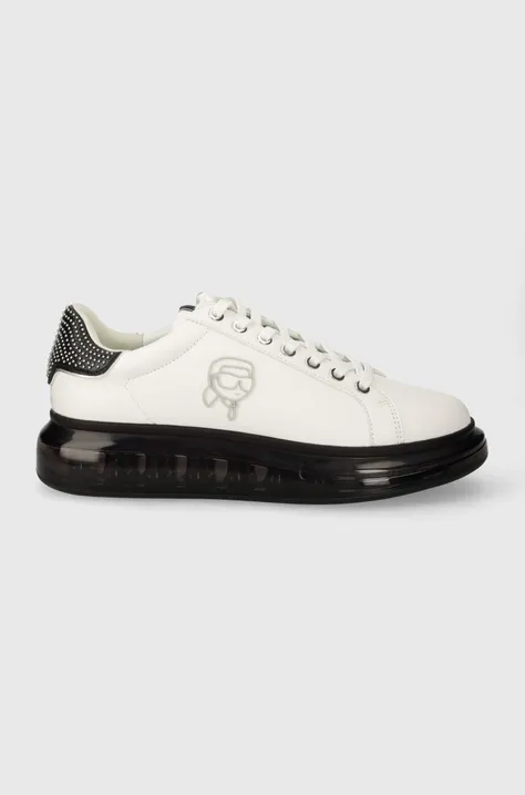 Kožené sneakers boty Karl Lagerfeld KAPRI KUSHION bílá barva, KL52631N