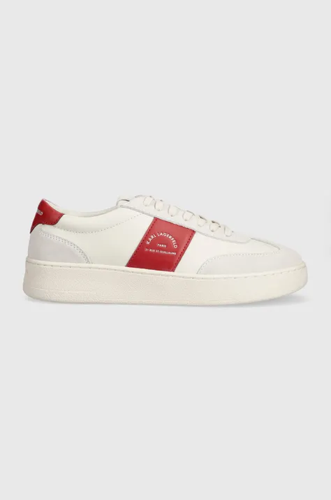Δερμάτινα αθλητικά παπούτσια Karl Lagerfeld KOURT III χρώμα: άσπρο, KL51524
