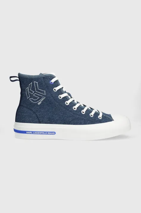 Karl Lagerfeld Jeans scarpe da ginnastica KLJ VULC uomo colore blu KLJ50951