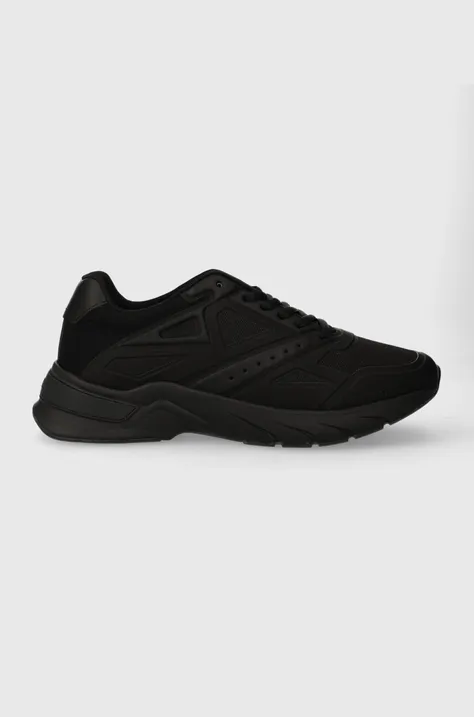Sneakers boty Calvin Klein LOW TOP LACE UP černá barva, HM0HM01363