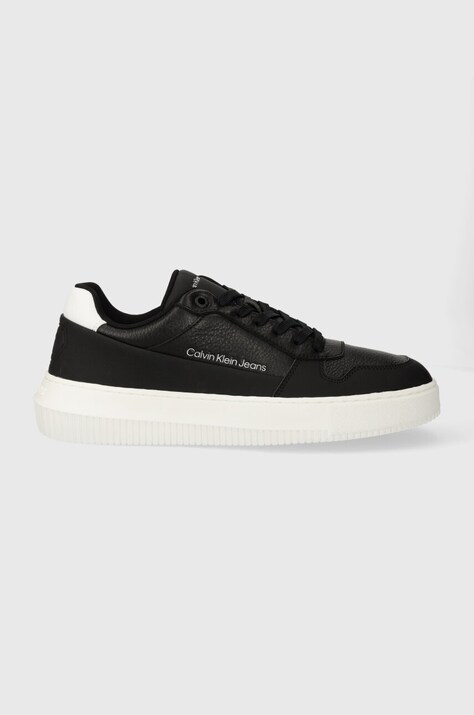 Calvin Klein Jeans sneakers CHUNKY CUPSOLE LOW LTH IN SAT colore nero YM0YM00873