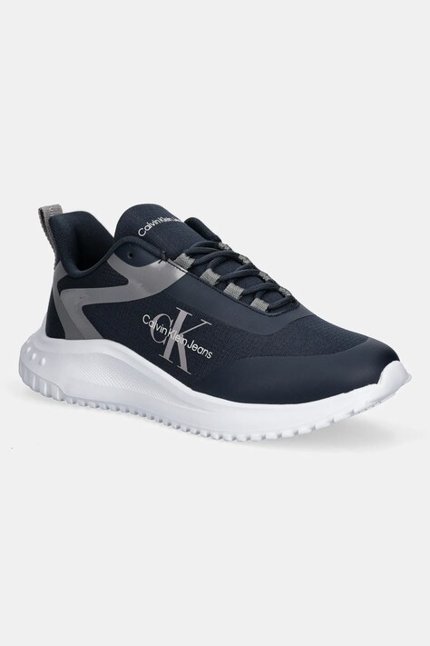 Calvin Klein Jeans sneakers EVA RUNNER LOW LACE ML MIX culoarea negru, YM0YM00968