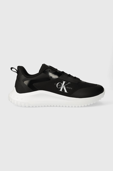 Calvin Klein Jeans sneakers EVA RUNNER LOW LACE ML MIX culoarea negru, YM0YM00968