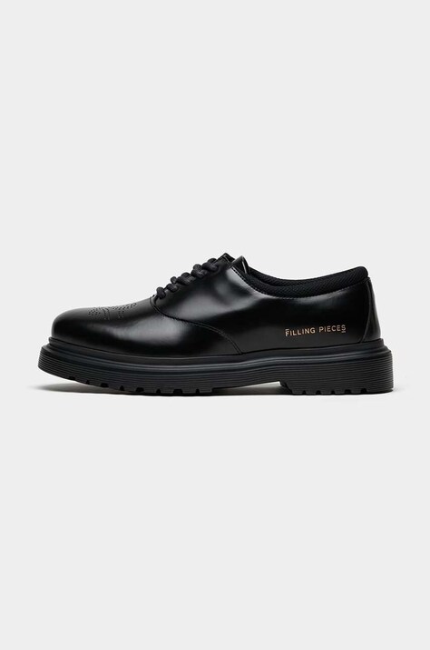 Filling Pieces scarpe in pelle Derby Gowtu uomo colore nero 74933921861