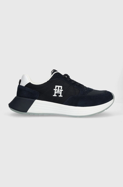 Tommy Hilfiger sportcipő CLASSIC ELEVATED RUNNER LOCKER sötétkék, FM0FM04939