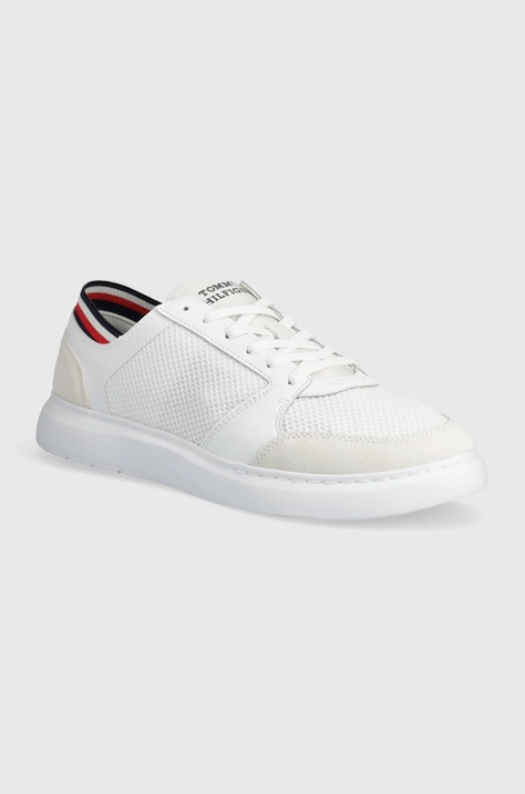 Tommy Hilfiger sneakers LIGHTWEIGHT CUP SEASONAL MIX culoarea alb, FM0FM04961