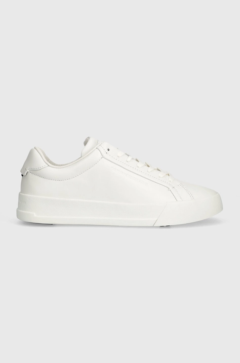 Kožené sneakers boty Tommy Hilfiger TH COURT PREMIUM BEST bílá barva, FM0FM04974