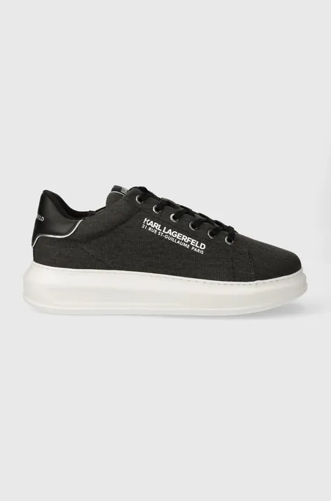 Sneakers boty Karl Lagerfeld KAPRI MENS černá barva, KL52519