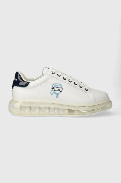Δερμάτινα αθλητικά παπούτσια Karl Lagerfeld KAPRI KUSHION χρώμα: άσπρο, KL52634