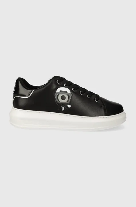Δερμάτινα αθλητικά παπούτσια Karl Lagerfeld KAPRI MENS KL x DOUR DARCEL χρώμα: μαύρο, KL95591
