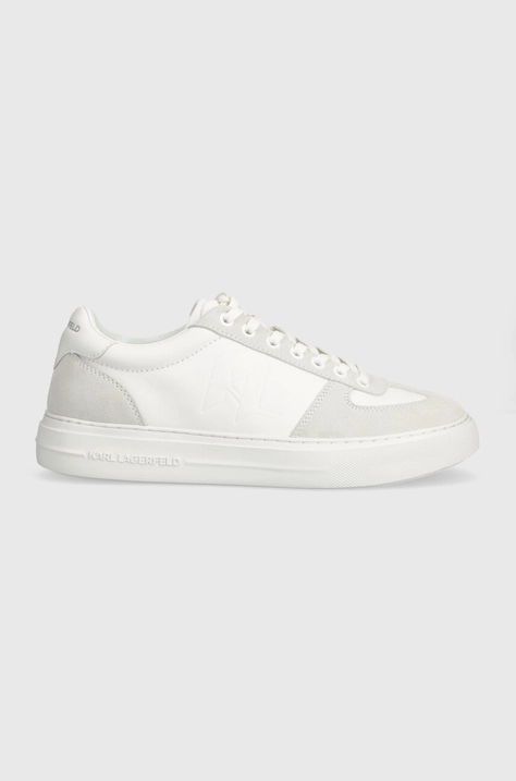 Karl Lagerfeld sneakers din piele T/KAP culoarea alb, KL51424