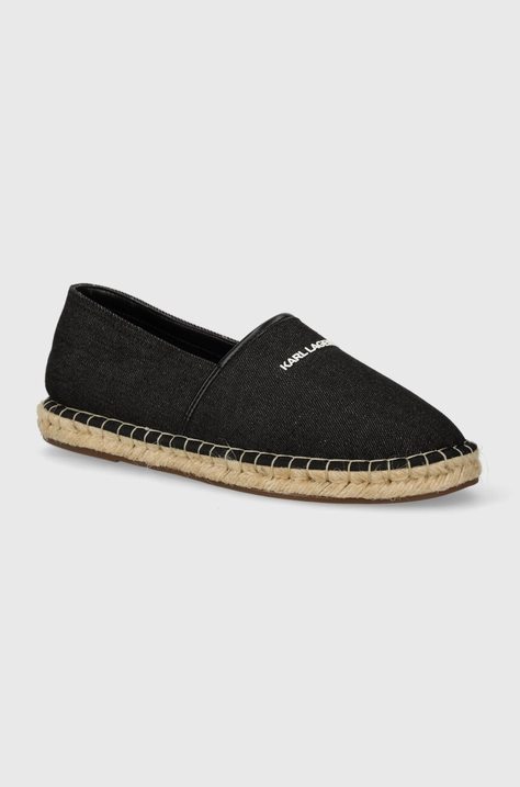 Karl Lagerfeld espadrilles KAMINO fekete, KL70104