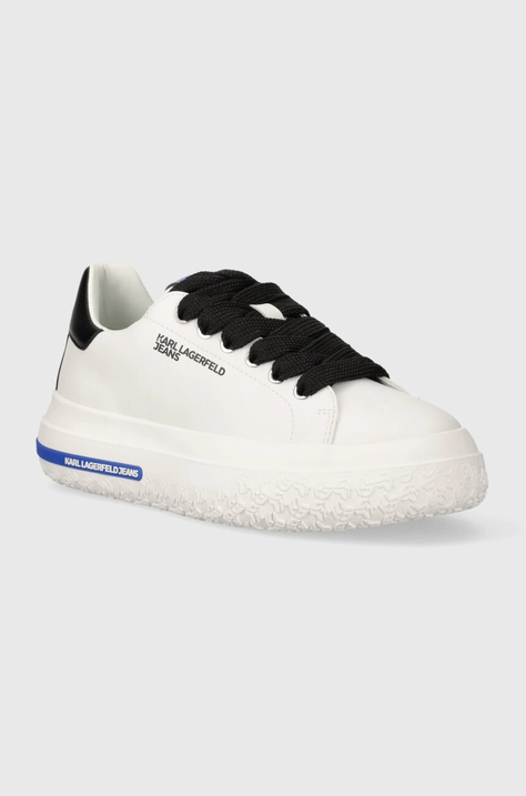 Karl Lagerfeld Jeans sneakers in pelle KLJ KUP colore bianco KLJ54820