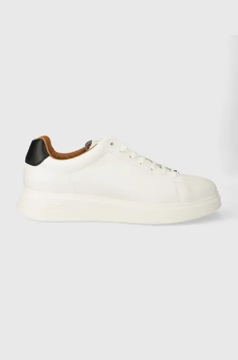 BOSS sneakers din piele Bulton culoarea alb, 50497887