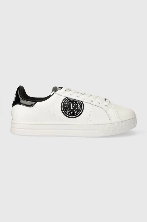 Δερμάτινα αθλητικά παπούτσια Versace Jeans Couture Court 88 χρώμα: άσπρο, 76YA3SK1 ZPA59 L02