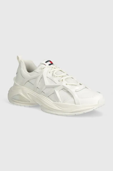 Sneakers boty Tommy Jeans TJM OUTDOOR RUNNER bílá barva, EM0EM01385