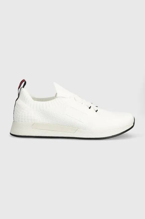 Αθλητικά Tommy Jeans TJM ELEVATED RUNNER KNITTED χρώμα: άσπρο, EM0EM01382