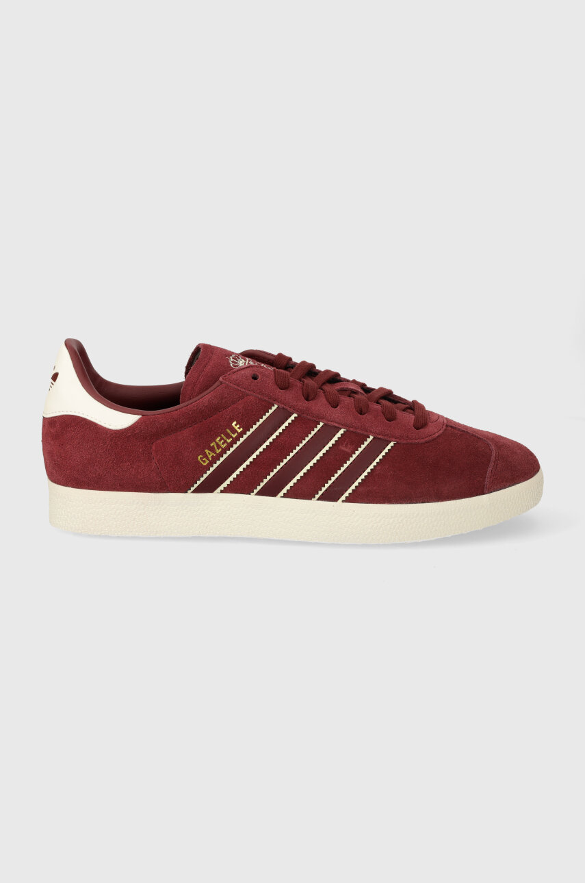 Замшевые кроссовки adidas Originals Gazelle цвет бордовый ID3724