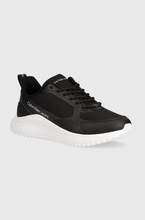 Tenisky Calvin Klein Jeans EVA RUNNER LOWLACEUP MIX IN MR černá barva, YM0YM00906