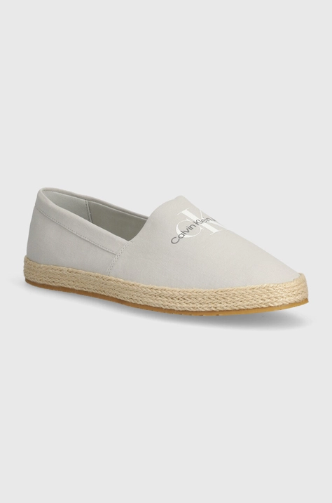 Эспадрильи Calvin Klein Jeans ESPADRILLE SLIPON ML цвет серый YM0YM00935