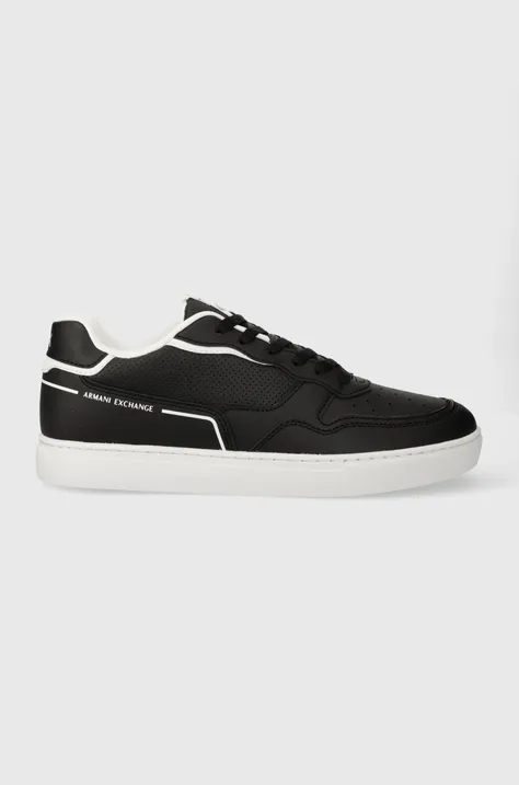 Sneakers boty Armani Exchange černá barva, XUX199 XV800 S277