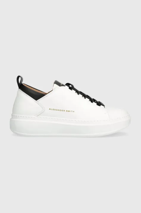 Δερμάτινα αθλητικά παπούτσια Alexander Smith Wembley χρώμα: άσπρο, ASAZWYM2260WBK