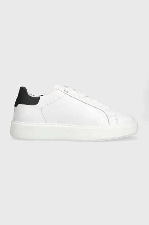 Δερμάτινα αθλητικά παπούτσια Marc O'Polo χρώμα: άσπρο, 40128053501166 NN1N3013