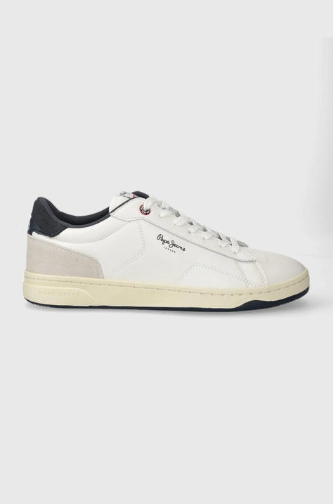 Pepe Jeans sneakersy skórzane PMS00014 kolor biały KORE BASIC M