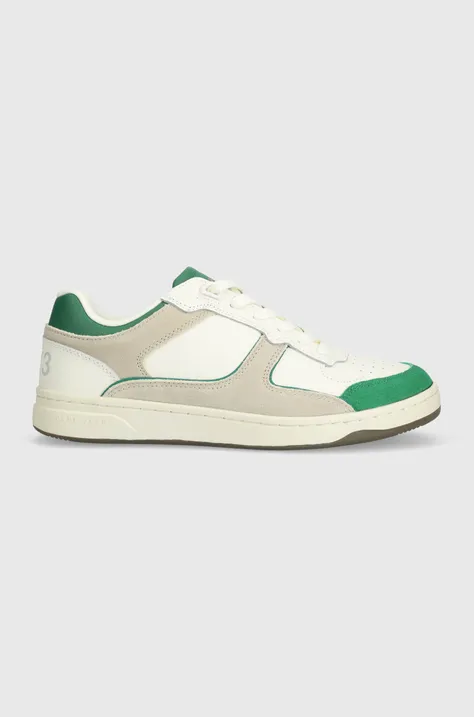 Kožené sneakers boty Pepe Jeans PMS00015 zelená barva, KORE EVOLUTION M