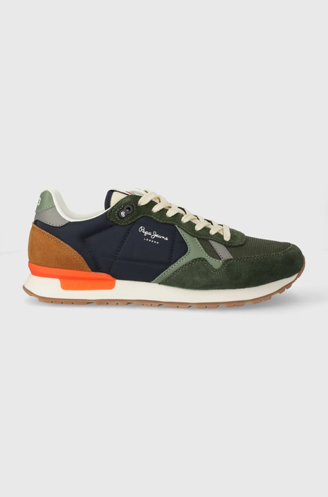 Pepe Jeans sneakersy PMS40006 kolor zielony BRIT MIX M