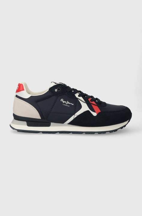 Pepe Jeans sneakersy PMS40007 kolor granatowy BRIT ROAD M