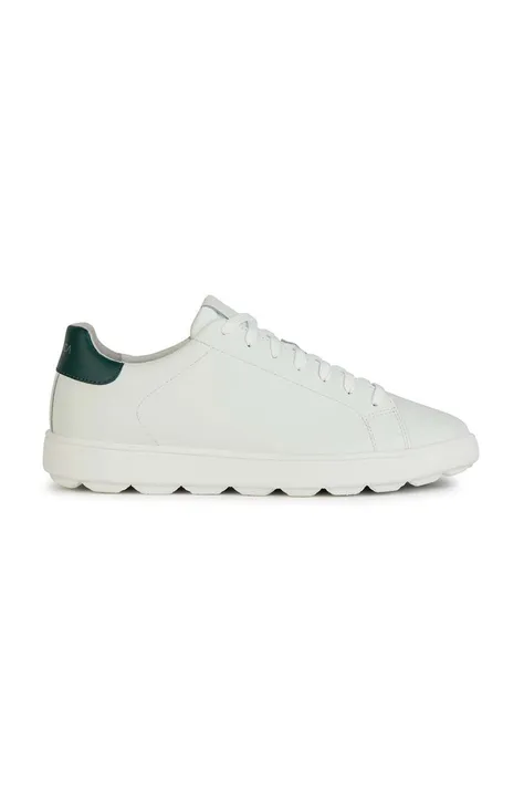 Δερμάτινα αθλητικά παπούτσια Geox U SPHERICA ECUB-1 χρώμα: άσπρο, U45GPA 0009B C1966