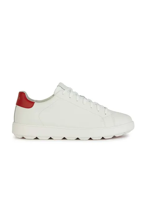 Δερμάτινα αθλητικά παπούτσια Geox U SPHERICA ECUB-1 χρώμα: άσπρο, U45GPA 0009B C0050