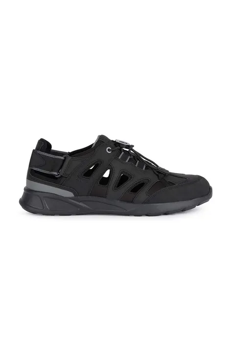 Sandále Geox U SANZIO pánske, čierna farba, U45G7D 0EK15 C9999
